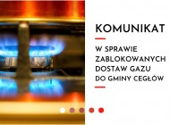 KOMUNIKAT W&nbsp;SPRAWIE ZABLOKOWANYCH DOSTAW GAZU DO&nbsp;GMINY CEGŁÓW